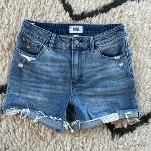 Paige Sarah Denim Cut Off Shorts